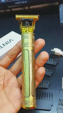 Metal Body – Vintage T9 Trimmer And Hair Clipper Cutting Machine For Men | Golden Color Trimmer