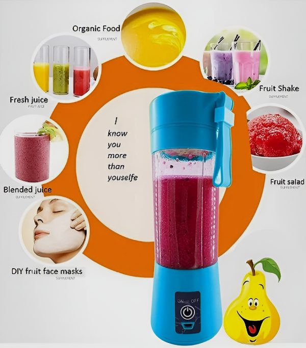 Mini 6 Blade Juicer mixer | Outdoor Juicing Cup (380ml) – Rechargeable