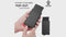 Pop_up credit Card Holder Wallet For Men & Women with Thin Aluminum Metal Wallet ( Black)