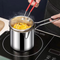 Stainless Steel Deep Fryer Pot With Strainer – Frying Pan – 1200ml Oil Capacity