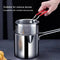 Stainless Steel Deep Fryer Pot With Strainer – Frying Pan – 1200ml Oil Capacity